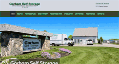 Desktop Screenshot of gorhamselfstorage.com