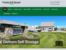 Tablet Screenshot of gorhamselfstorage.com